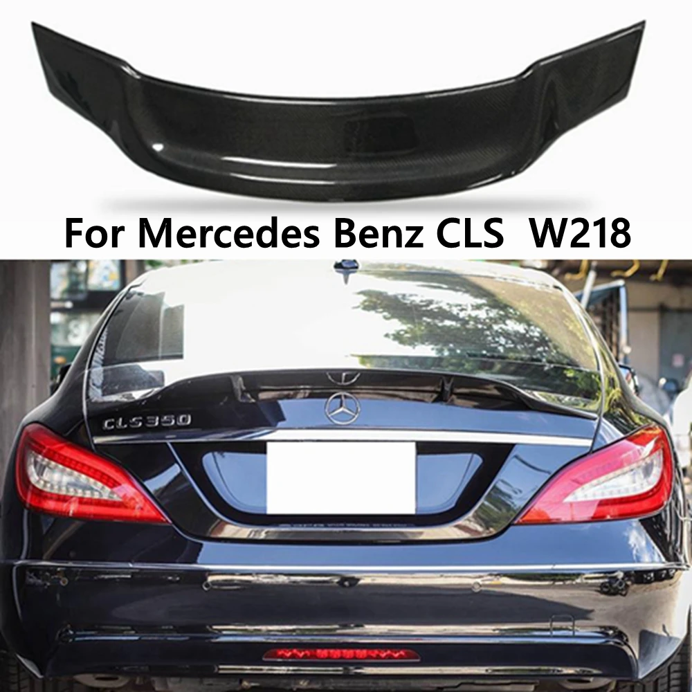 

For Mercedes-Benz CLS C218 W218 R Style Carbon Fiber Rear Spoiler Trunk Wing 2011-2019 FRP Forged Carbon