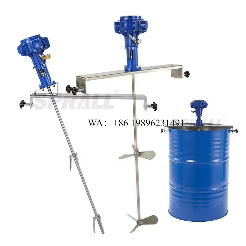 Wmwmnu for SPRALL 60 Gallon Inclined Horizontal Plate Agitator Paint Mixer Color Dishwashing Liquid Soap Emulsions Pneumatic
