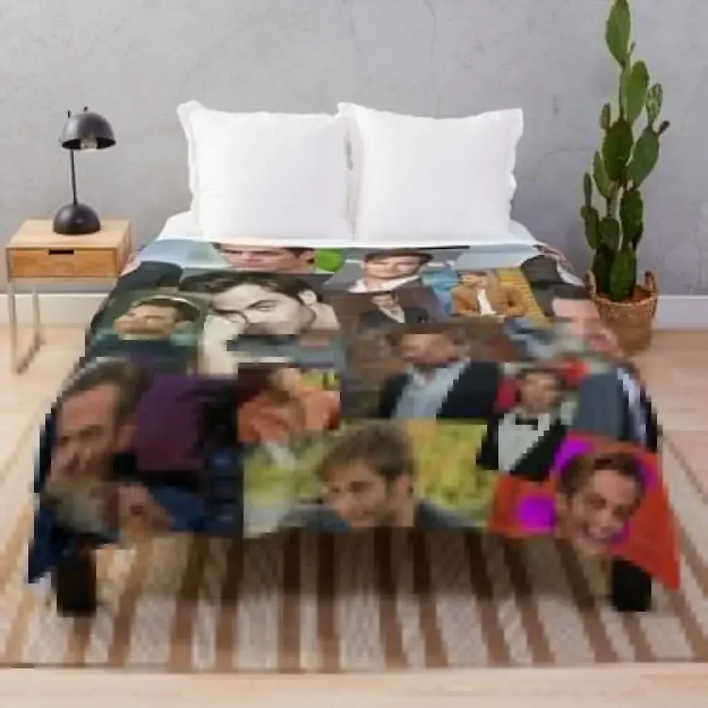 

Chris Pine collage Throw Blanket Thin Soft Blanket for Summer Night Sleeping