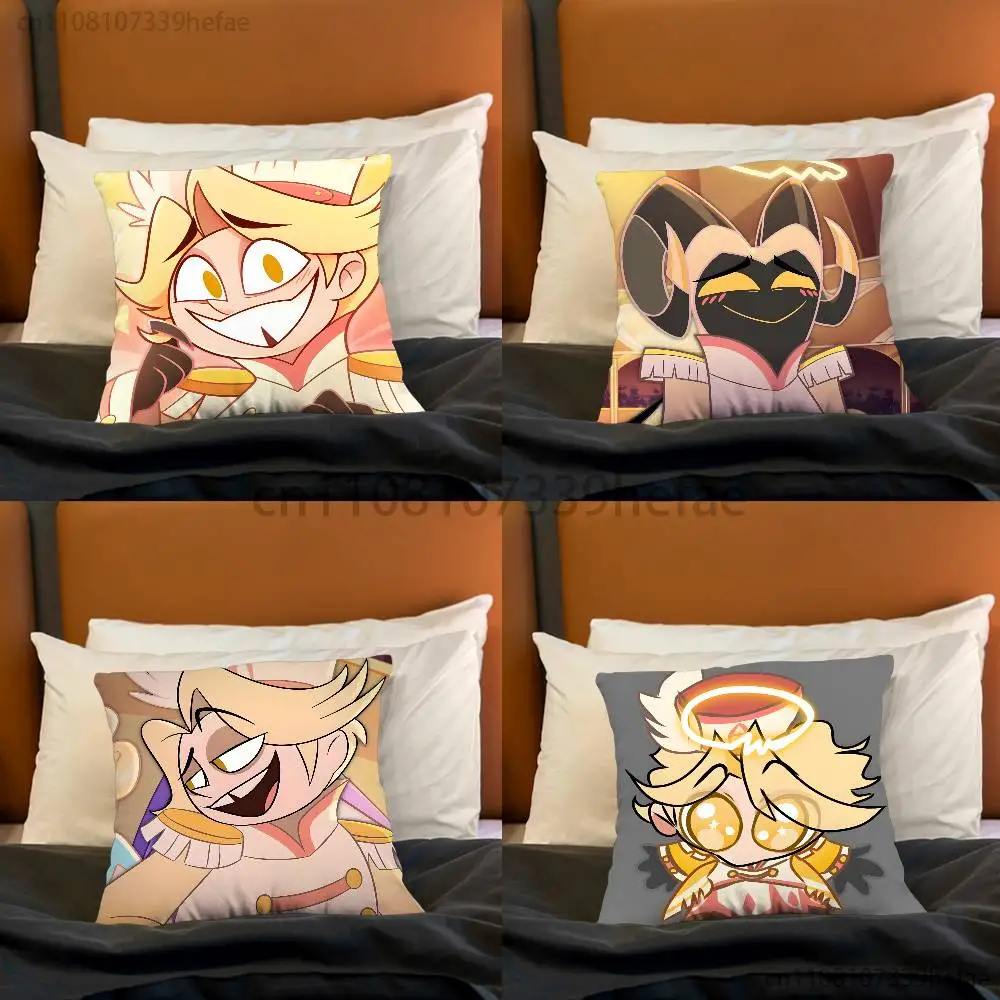 H-Hazbin Hotel Abel Pillow Cases for Bedroom Living Room Sofa Home Decor Polyester Cushion Cover with Zipper