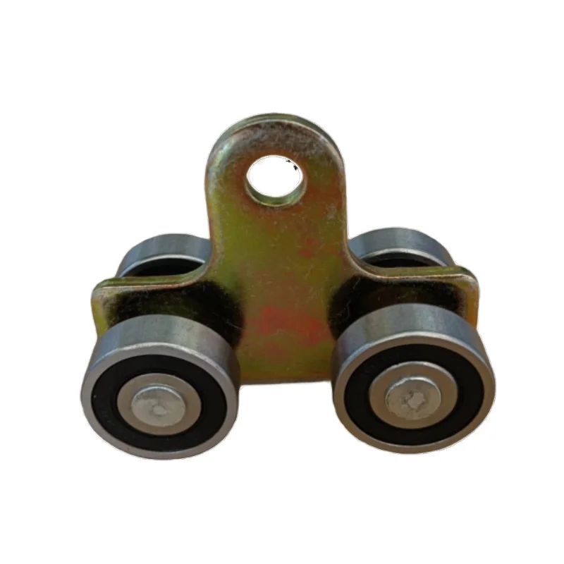 Heavy-Duty Sliding Door Hanger Wheel System for Steel Sheet Factory 400kg Load Capacity Durable Sliding Pulley Track Assembly