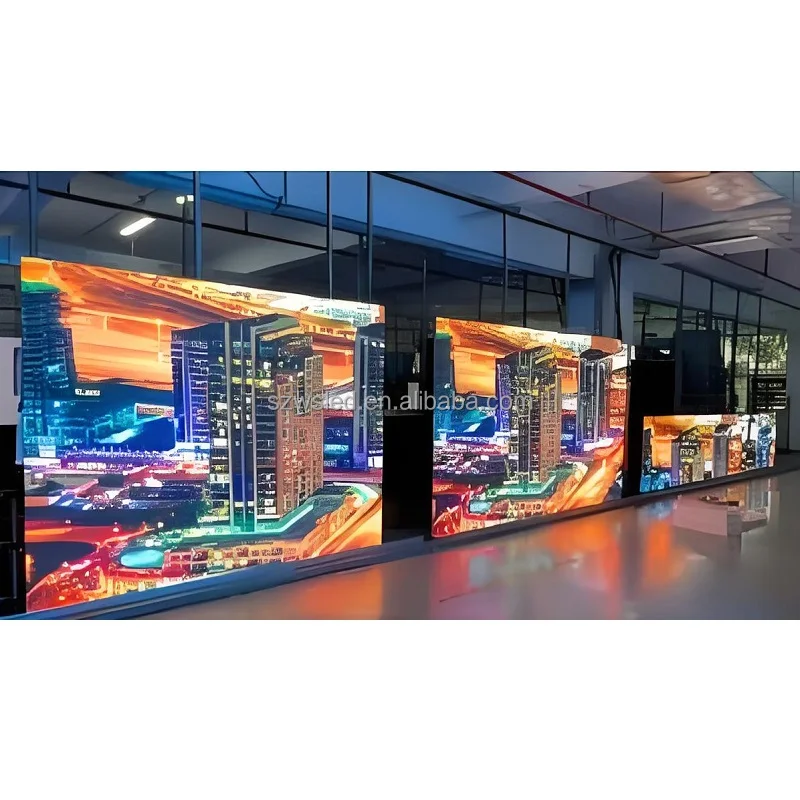 P1.86 P2.5 Indoor Front Maintenance LED Display Screen 640x337.5mm 5000cd/m Brightness 3-Year Warranty 9300K 10000:1