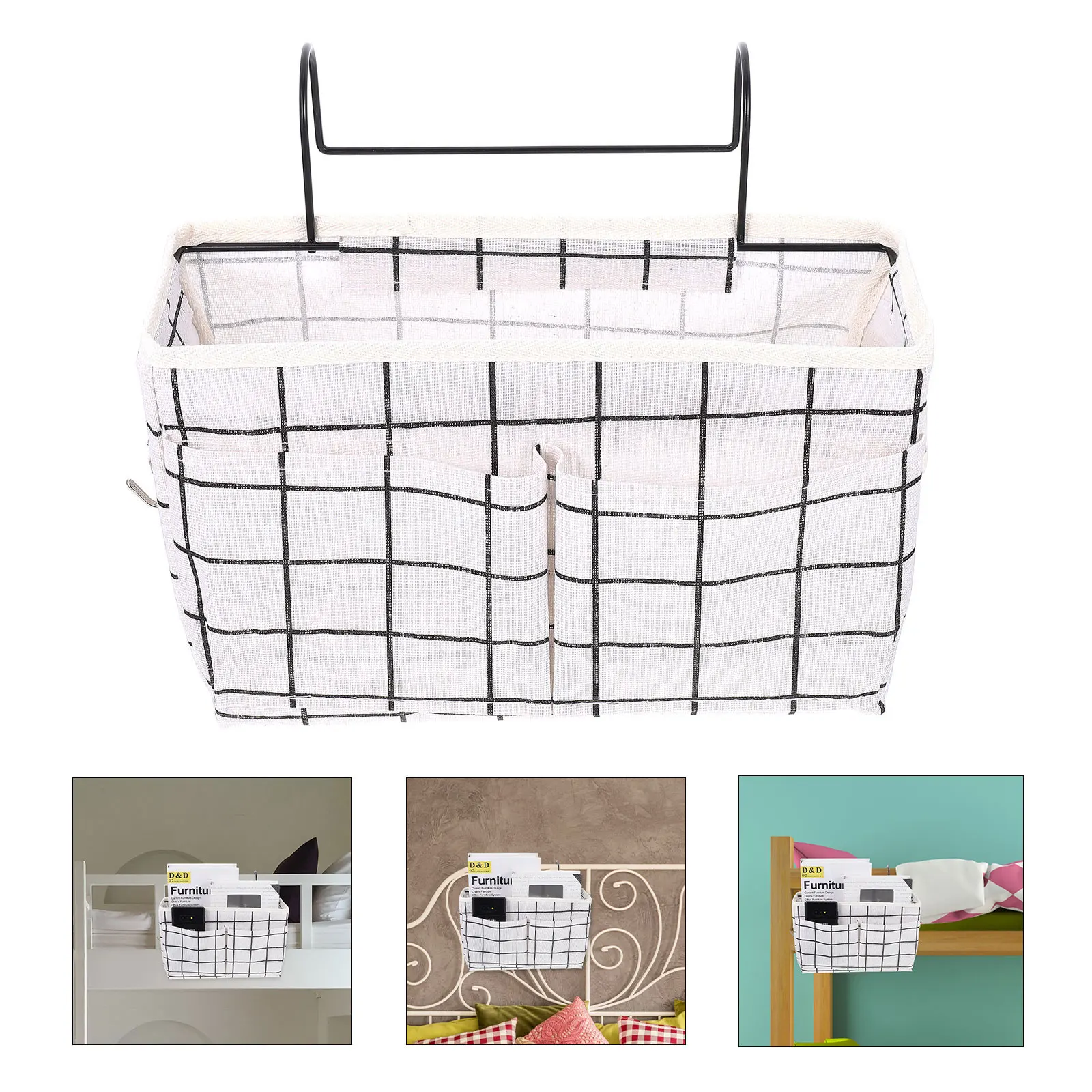 

Hanging Storage Pouch Bedside Organizer Dorm Basket High Quality Wear-Resistant Material Large Capacity Multi-Function Sundries