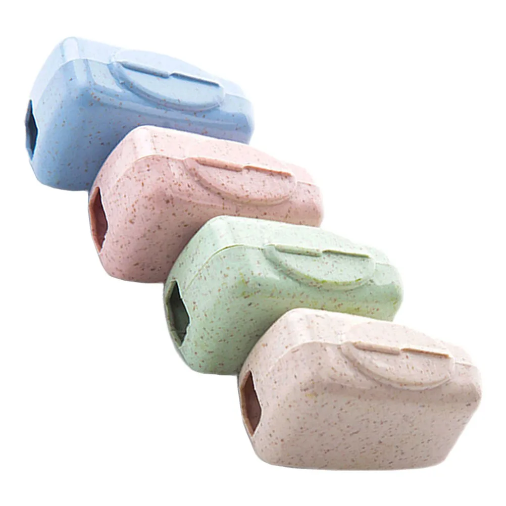 8 قطعة أغطية فرشاة الأسنان قبعات حقيبة سفر عالمية لرؤوس فرشاة الأسنان حماية خفيفة الوزن صندوق تخزين قوي العناية بالفم