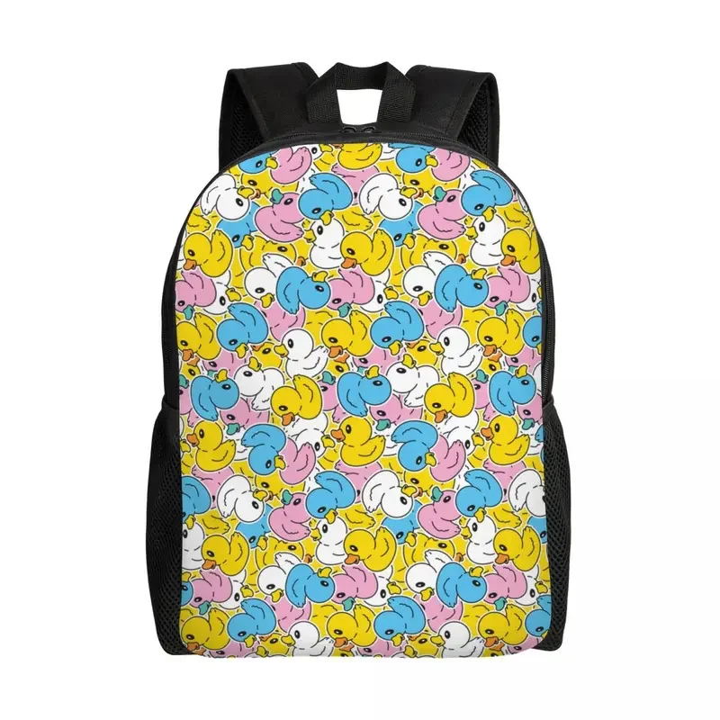 Cute Cartoon Duck Shower Backpack for Men Women College School Students Bookbag Fits 15 Inch Laptop Bags