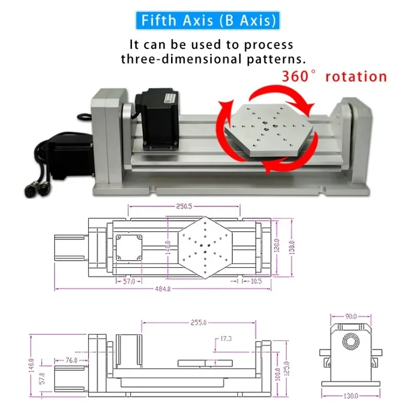 6040 5 Axis CNC Router Machine Vertical 1500W 2.2KW Water Cooled Spindle Ball Screw For Metal Engraving Cutting Wood Acrylic