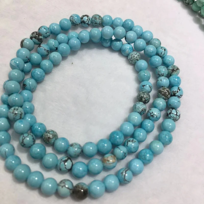 

MgAl2O4 Loose Long Turquoise Buddha Beads Hanging Chain Color-Changing Bracelet