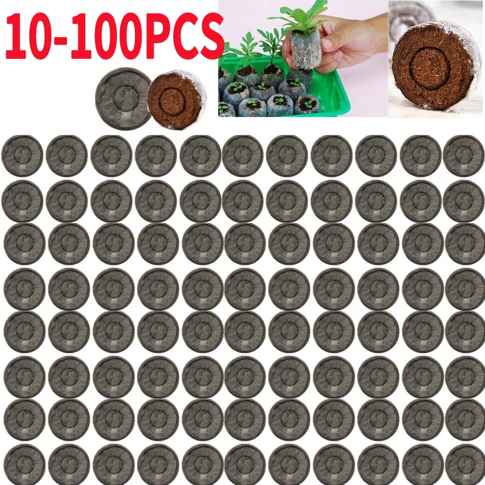 10/20szt Jiffy Peat Pellets Seedling Soil Block Maker Starting Plugs Seeds Start