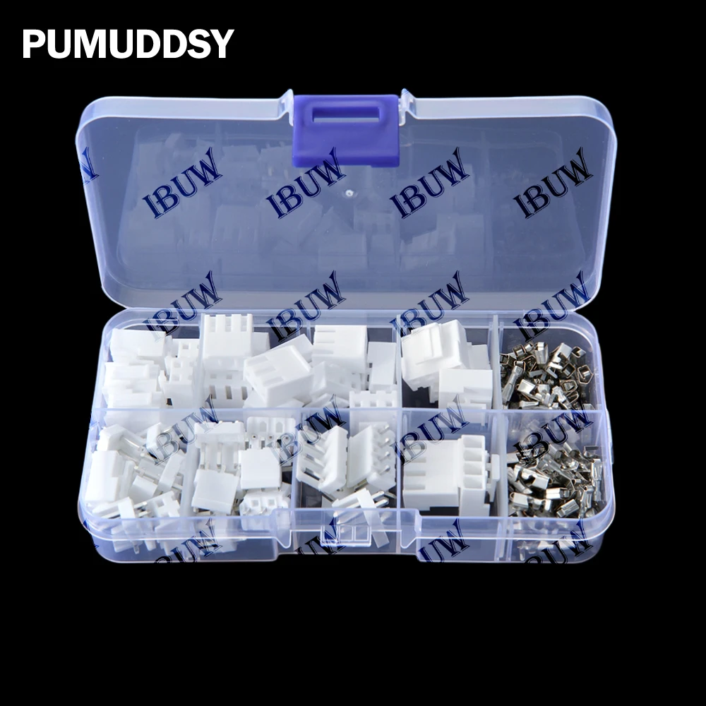 120Pcs/Box JST VH 3.96mm Male Plug Female Socket JST VH3.96 Pin Header Connector 2/3/4 Pin Plastic Housing Terminals Connector