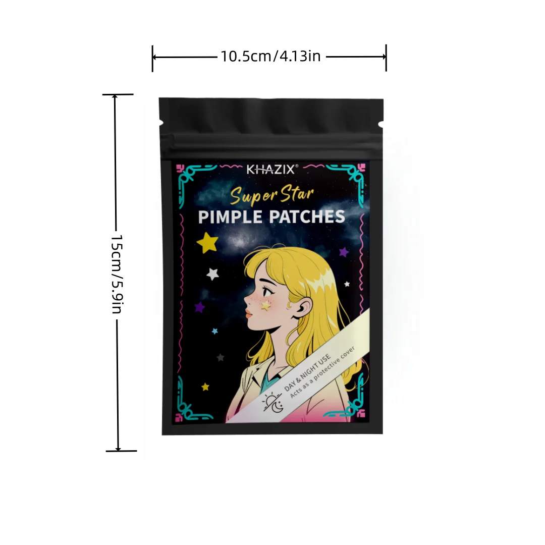 280 قطعة من رقع حب الشباب متعددة الألوان على شكل نجمة، رقع حب الشباب للوجه، رقع حب الشباب المخفية، ورقع البثور، رقيقة جدًا