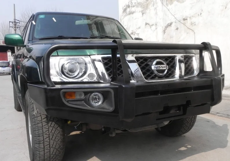 Wholesale China 4x4 Offroad Steel Car Bumper Front for NISSAN PATROL Y61 Unity 4wd Car Bumper
