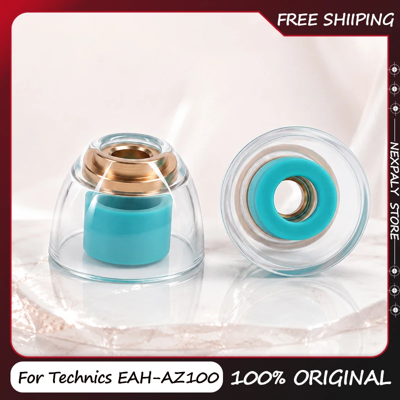 For Technics EAH-AZ100 Liquid Silicone Ear Tips Built-in Copper Acoustic Nozzle Core Noise Isolation Replacement For HiFi Gift