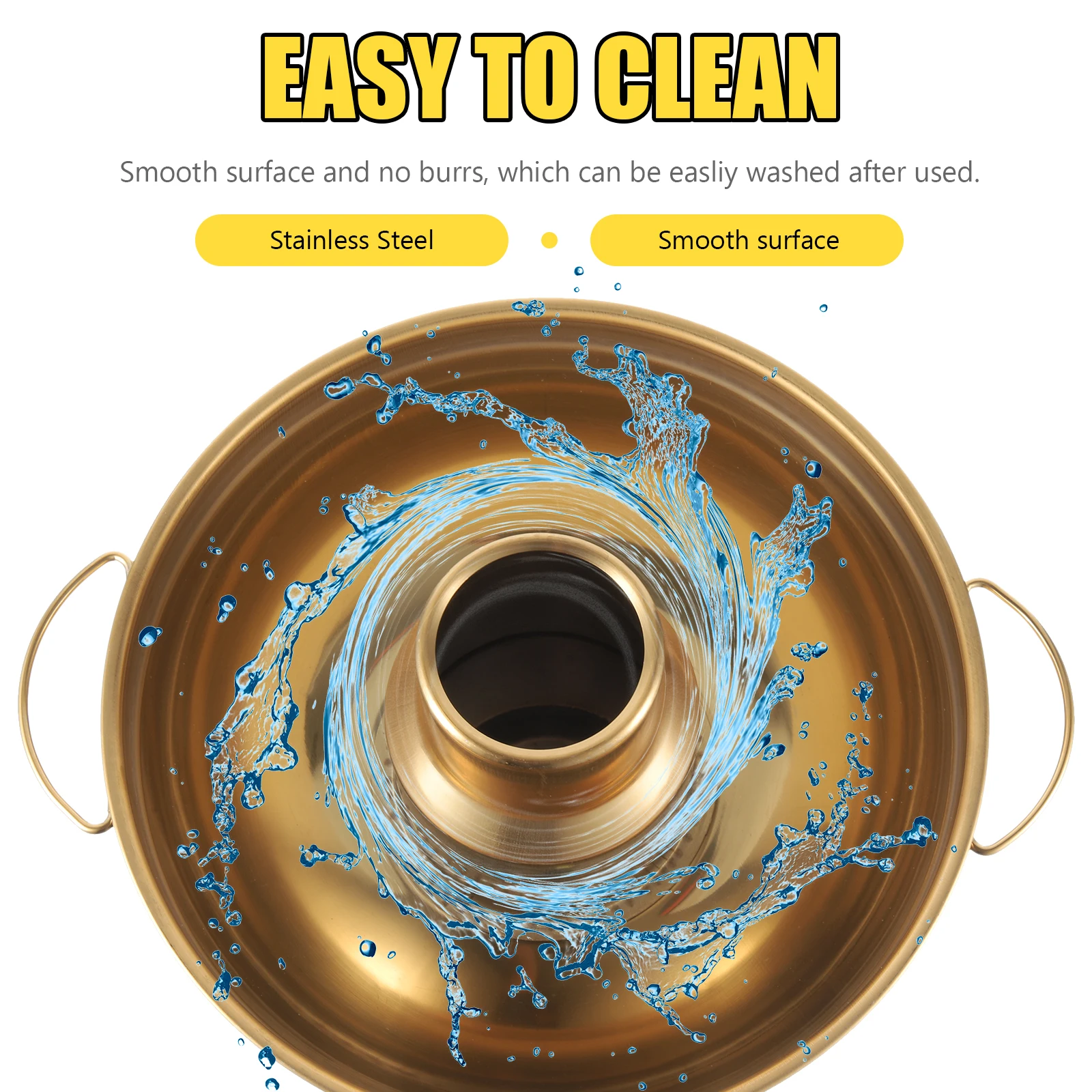 

Dessert Fruit Pot Stainless Steel Sweet Cooking Tools Even Heat Energy Saving Clean Herbal Jelly Taro Hot Pot Dry Ice Ice