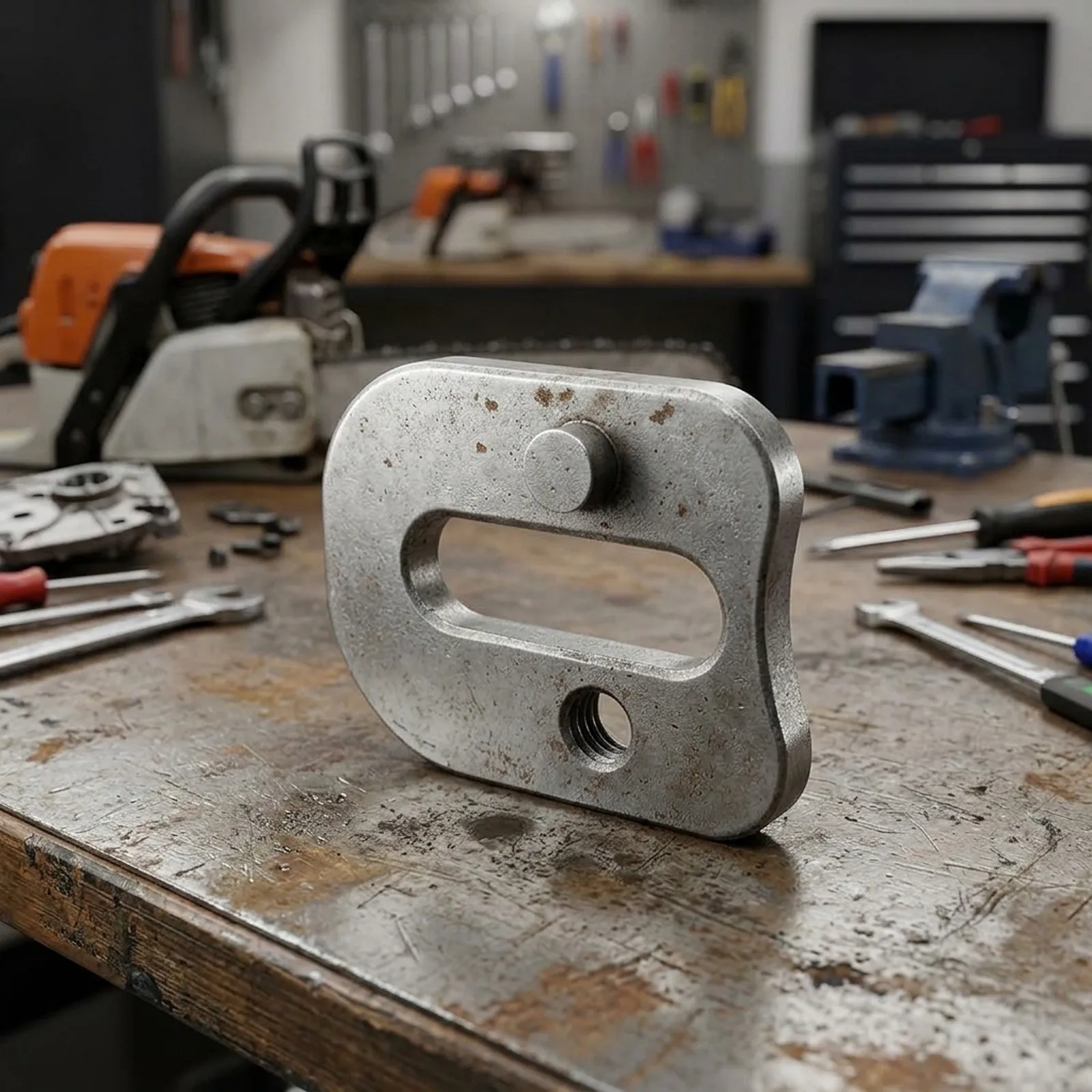 Aluminum Alloy Chain Tensioner Adjuster Block Compatible with 10 12 16 Inch Electric Chainsaws for Precise Chain Control