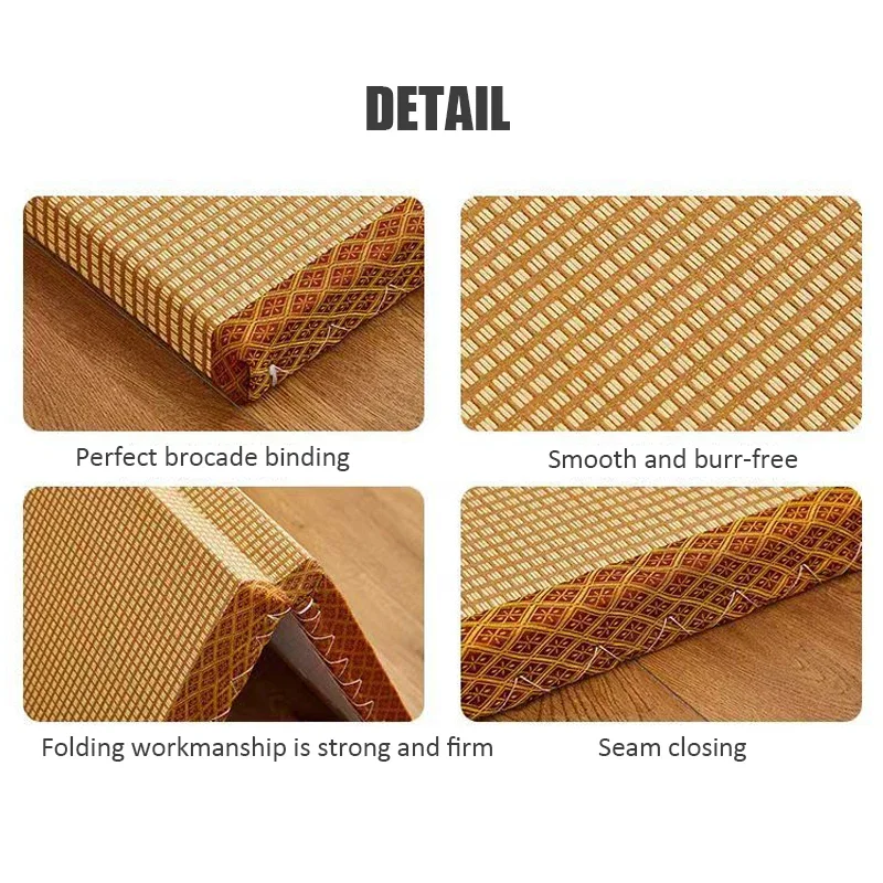 Meditation Yoga Pad Non Slip Gymnastics Mat Foldable Mattress Hard Natural Coir Folding Tatami Mat Floor Bed Bedroom Furniture