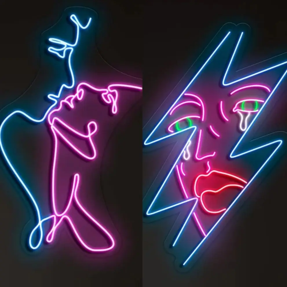 Sexy Neon Lights Anime Characters Room Logo LED Neon Lights Logo Room Decoration Customized Neon Lights Anime Neon Lights