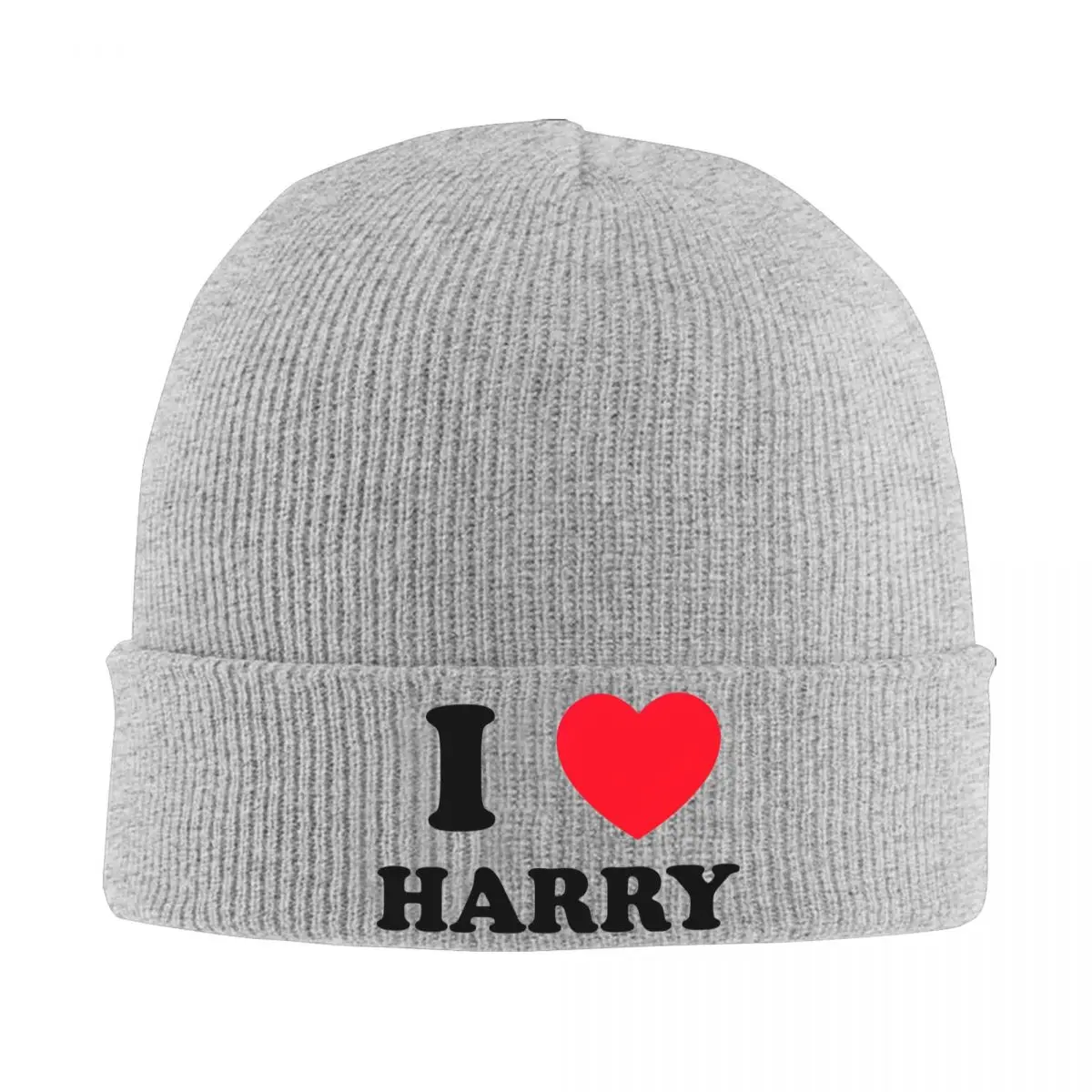 I LOVE HARRYS topi tudung uniseks dewasa Y2K, topi Beanie olahraga luar ruangan musim gugur dengan grafis