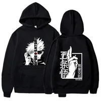 Nueva Sudadera de Anime con Estampado Gráfico de Gojo Satoru, Sudadera con Capucha de Moda para Hombre, Sudadera Informal con Capucha, Sudadera de Anime