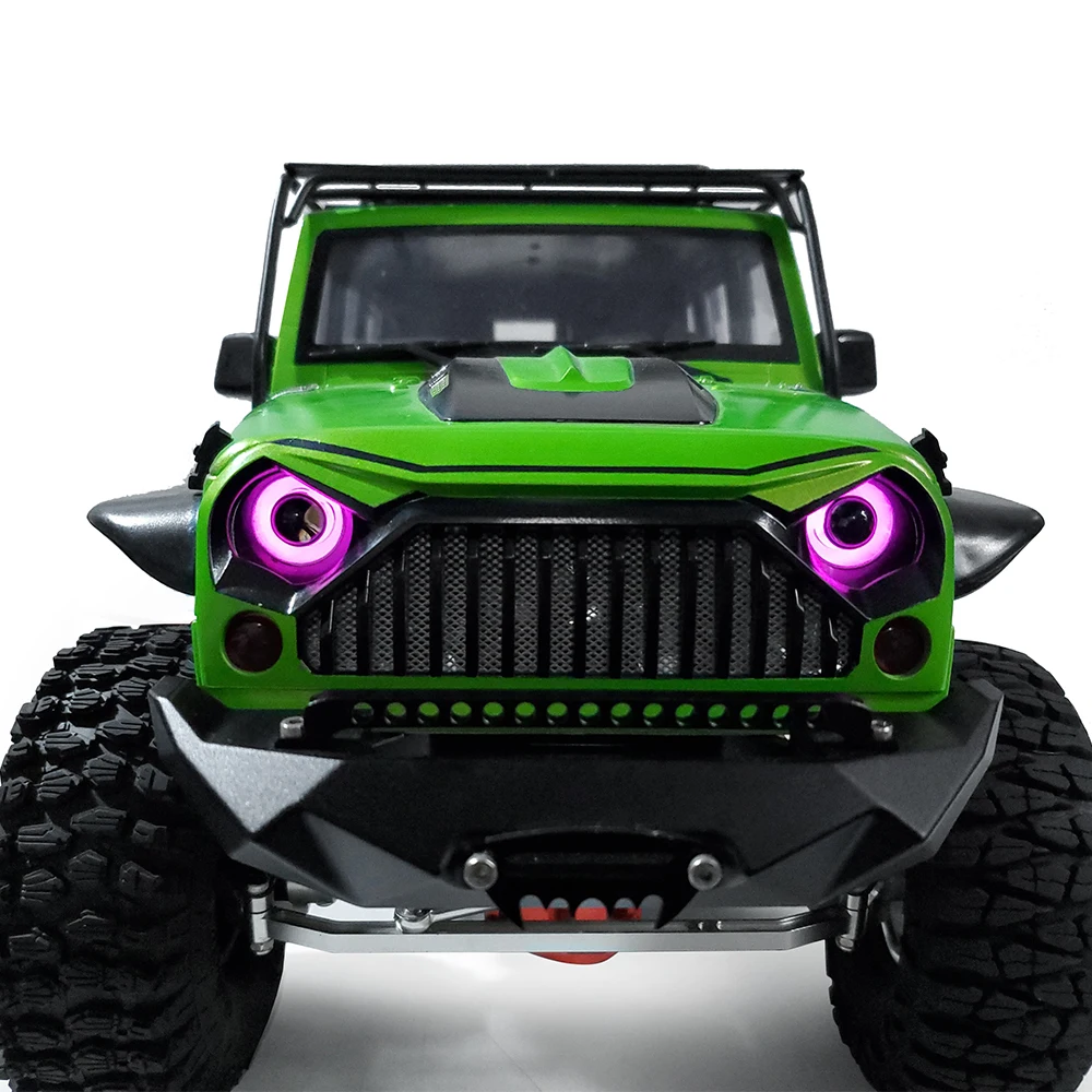 YEAHRUN 22/17/13/10mm RC Car LED Lights Angel & Demon Eyes lampada faro per 1/10 RC Crawler Car Axial SCX10 TRX4 TRX6 D90 Part
