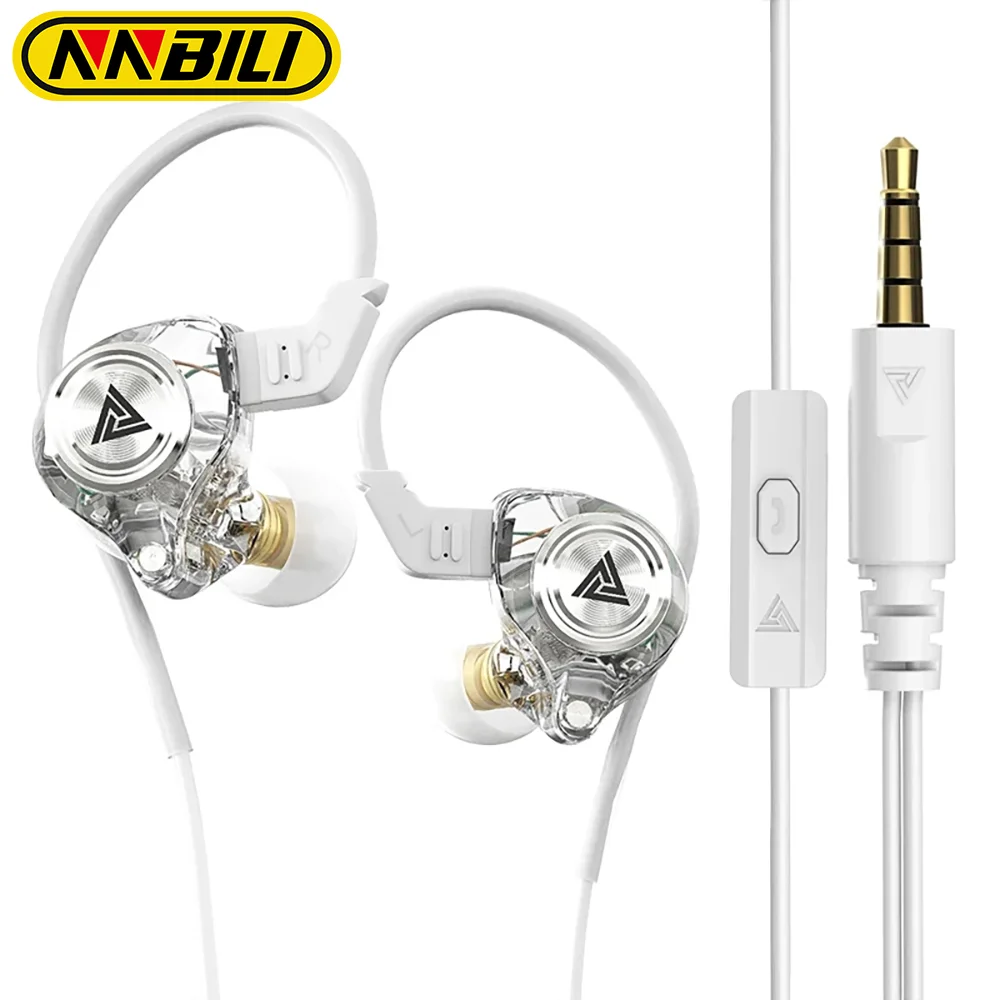 NNBILI QKZ-AK3 FiLe HiFi Earphone 3.5mm Wired Headphones with Microphon Bass Stereo Earbuds Music Sport Headset For Smartphone