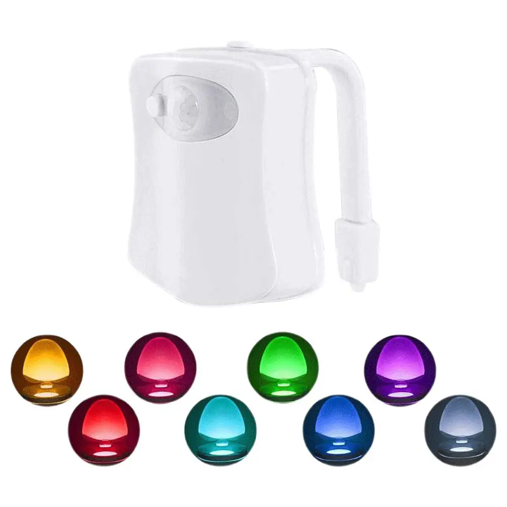 Multi Color Toilet Sensor Light Toilet Night Light Pir Motion Sensor Toilet Lights Led Washroom Night Lamp For Bathroom 8 C Z1t2