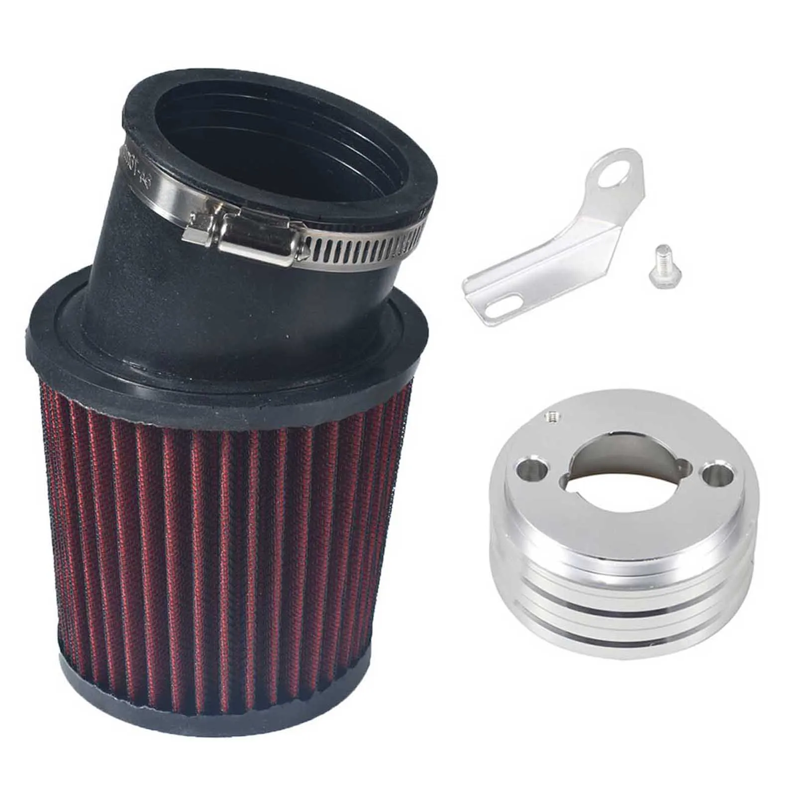 1 Piece High Flow Air Filter Adapter Kit For Honda Clone GX160 GX200 212cc Go-Kart Bike Engine Intake System Red