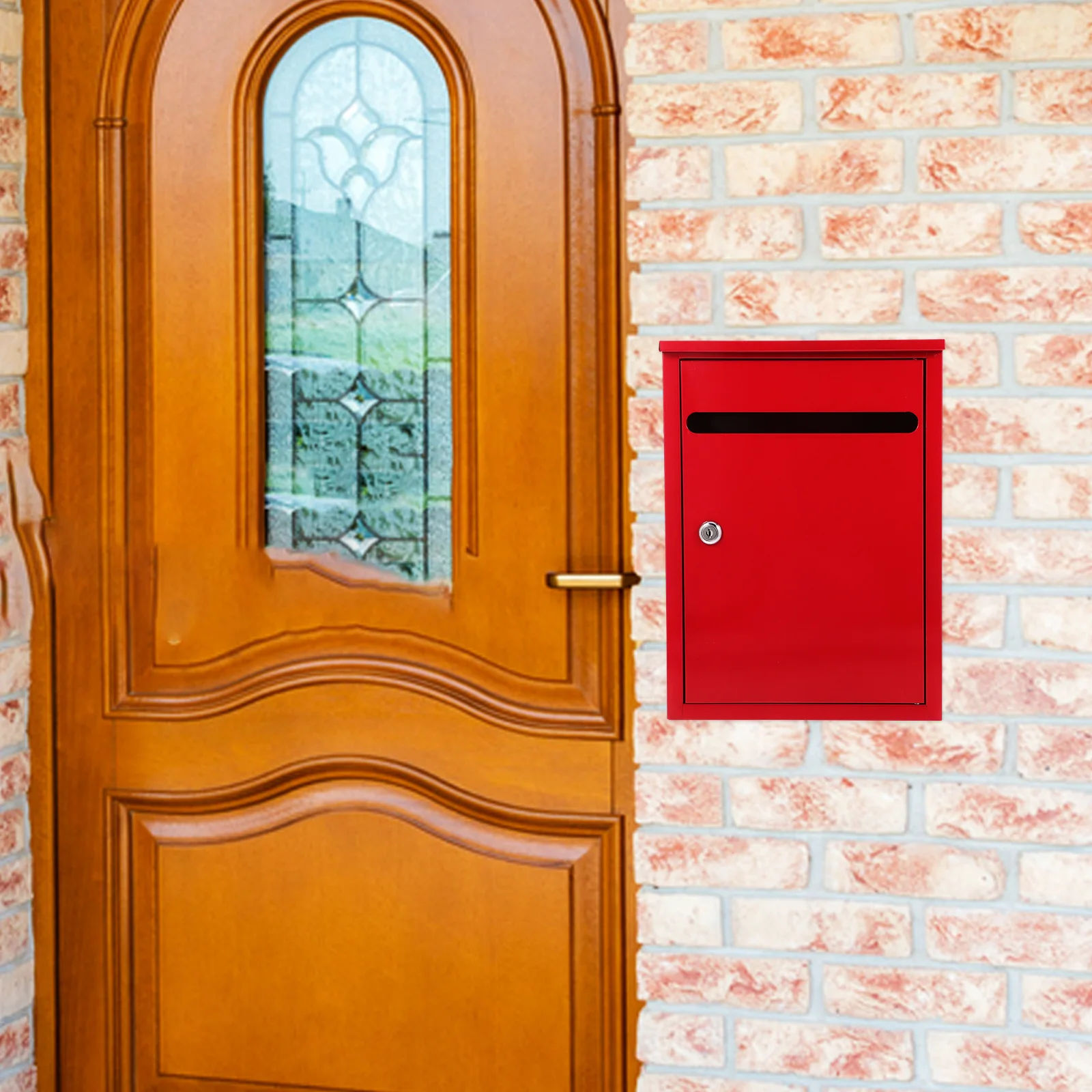 Suggestion Box Heavy Duty Metal Wall Mounted Outdoor Feedback Collection Box For Complaints Donations Large Capacity Lockable