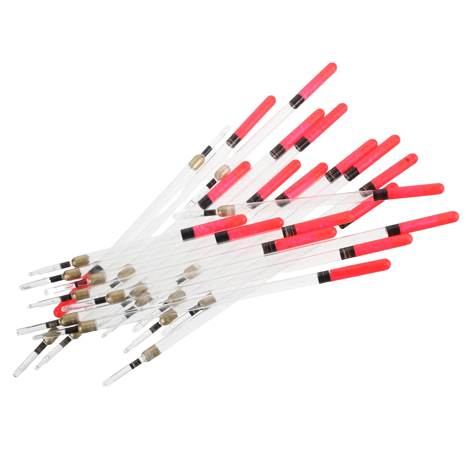 

20 Pcs Fishing Floats Lightweight Hollow Tube Design Vertical Drift Tackle Gear Plastic Fishing Accessories Freshwater Saltwater