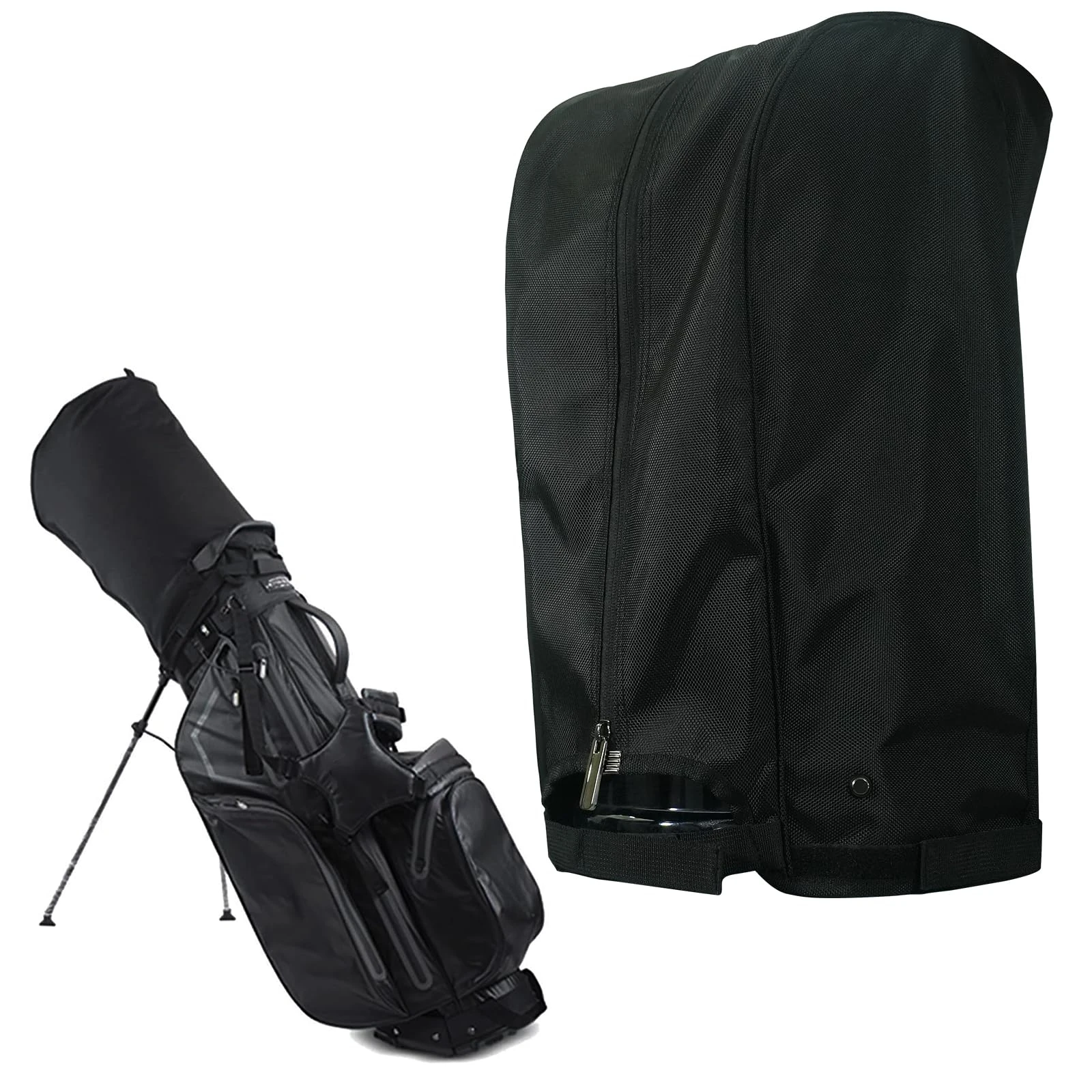2026 New Golf Club Bag Waterproof Dustproof Cover Protective Cover Golf Club Rain Shield Golf Club Cover Golf Bag Cover Black