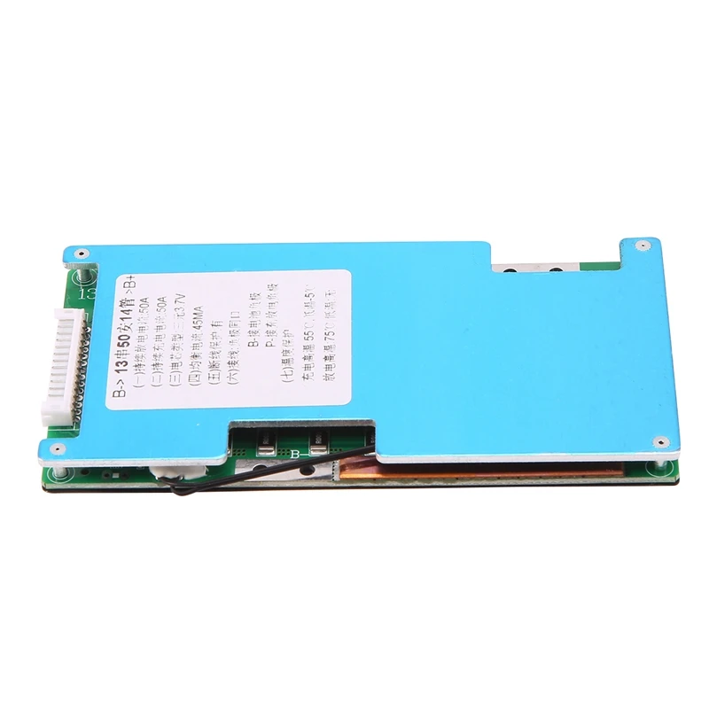 

BMS 13S 48V Lithium 18650 Battery Packs Charge Board Balanced Equalizer Common Port With NTC Temperature Protection