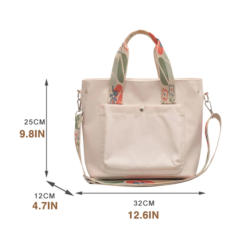 Nylon Messenger bag women fashion waterproof shoulder bag lightweight portable tote bag