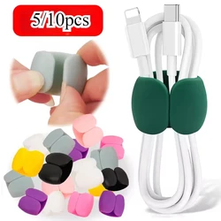 5/10PCS Cable Winder Organizer Clips Mouse Wire Headphone Holder USB Charger Holder Desk Tidy Organizer Wire Cord Protector