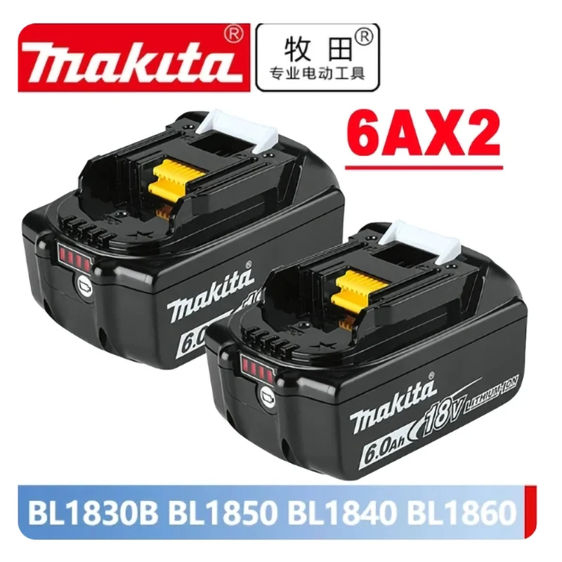 

original Makita 18V 6.0Ah Rechargeable Battery ,For Makita BL1830 BL1830B BL1840 BL1840B BL1850 BL1850B Power Tools Battery