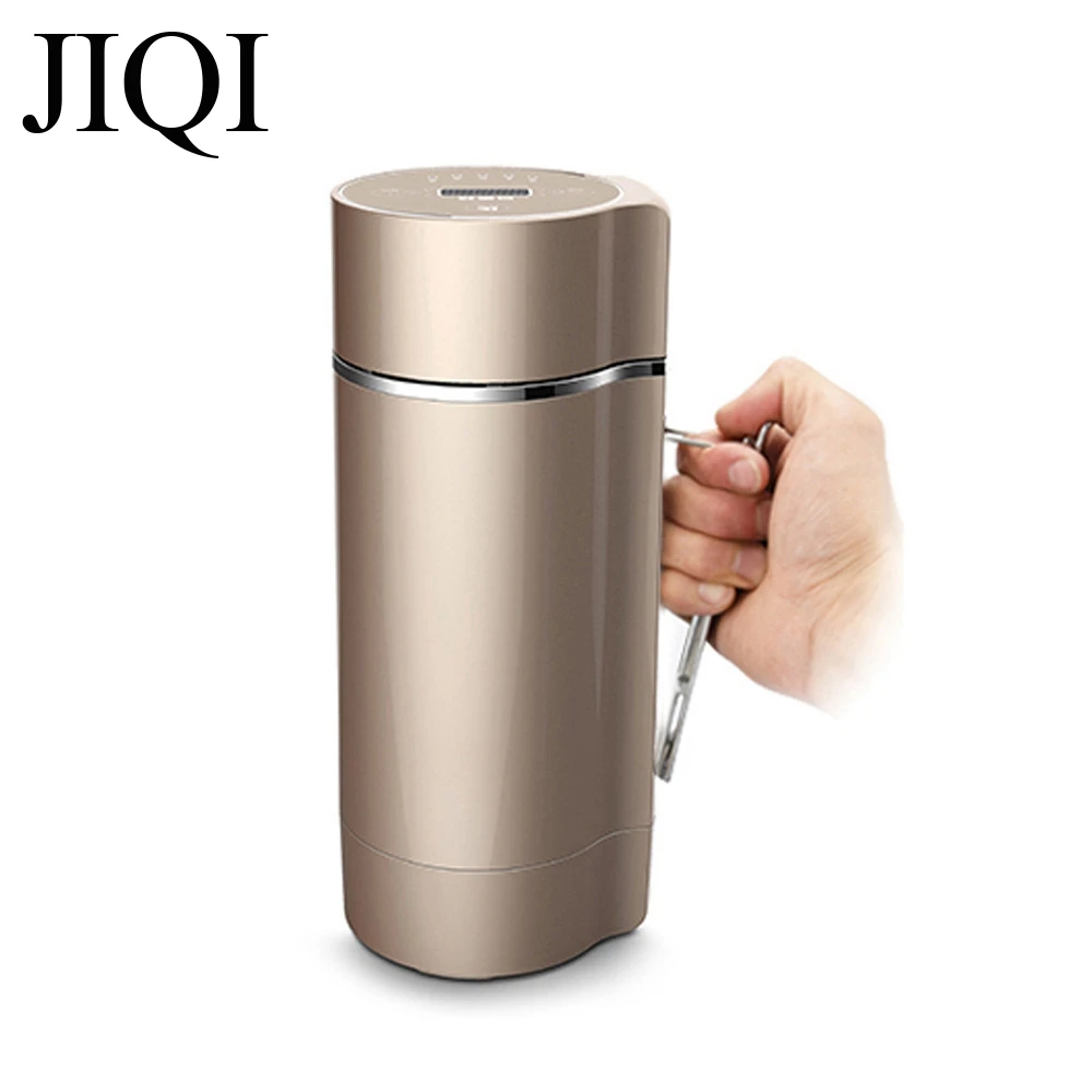 JIQI-exprimidor eléctrico para el hogar, máquina mezcladora de leche de soja, trituradora de granos, licuadora de alimentos, Extractor de frutas, sin filtro, 350 V, 220 ml