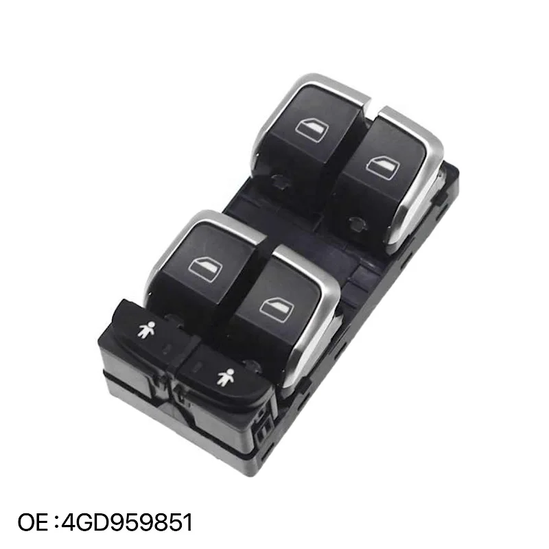 OE 4GD959851 4GD959851B Driver Side Window Glass Control Switch Button Regulator For A6 A6 S6 C7 RSQ3 RS7 A7 Q3 RS6