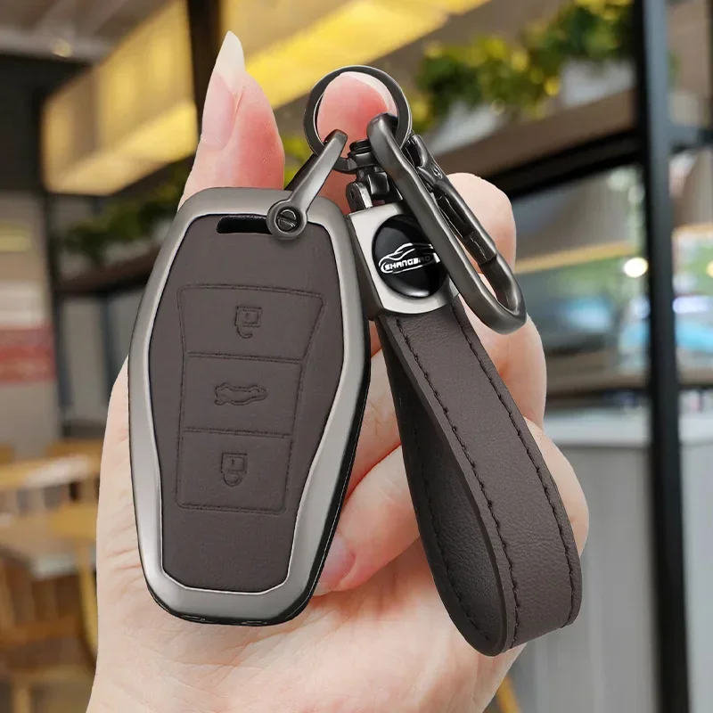 For Volkswagen Sihao X4 X6 X7 X8 A5 E10X E40X E50A QX Accessories Metal Car Key Cover Remote Control Fob Shell Case