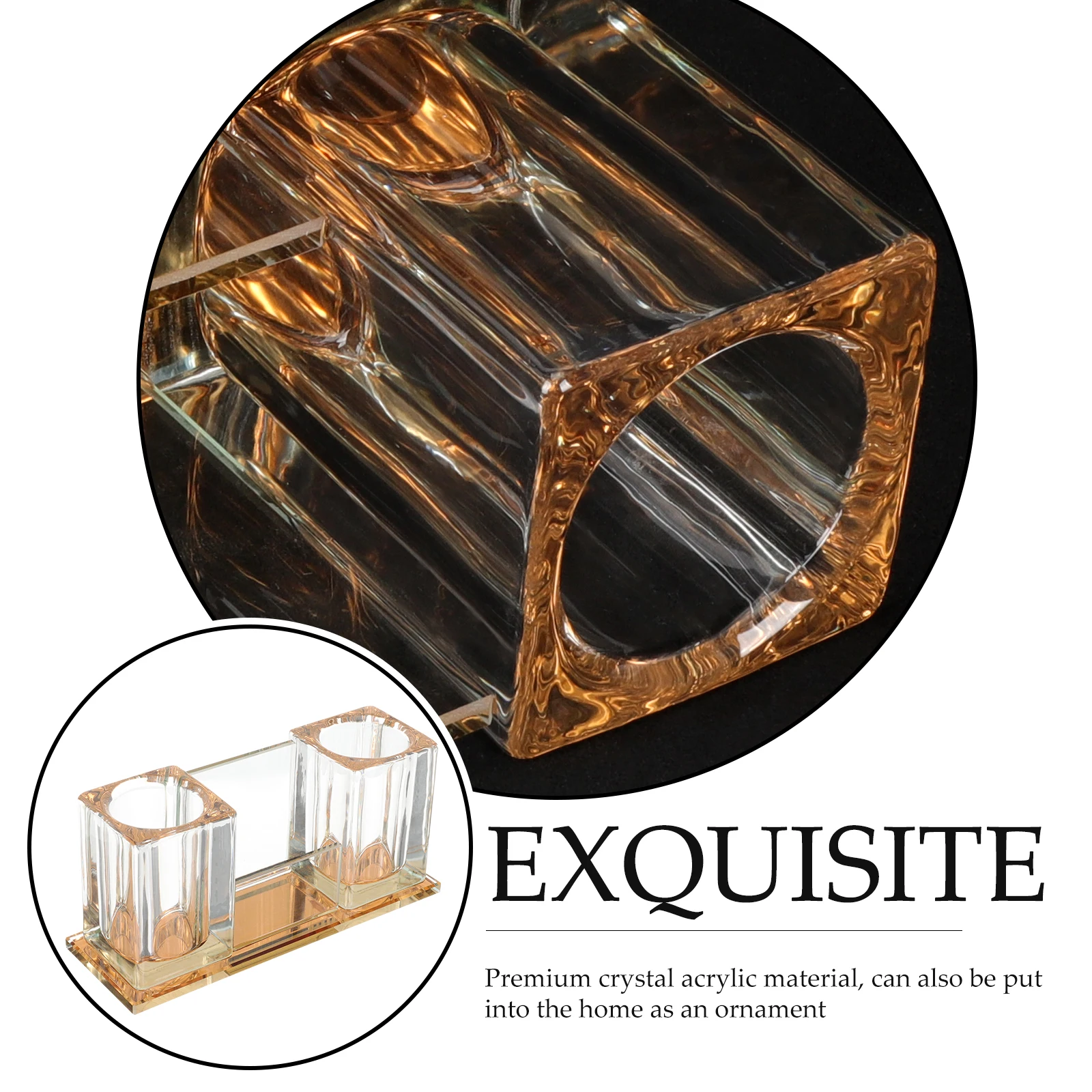 

Desktop Microphone Stand Acrylic Holder Sturdy Non-Slip Base for Office Home Stand