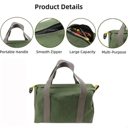 Maintenance Tool Bag Large Capacity Portable Strong Durable Water Proof Multifunctional Storage Portable Canvas Tool Bag 1PC