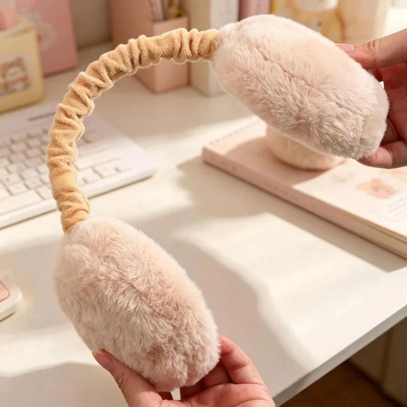1/2/3/4Pcs Unisex Foldable Plush Earmuffs Portable Windproof Warm Ear Warmers For Autumn Winter Outdoor