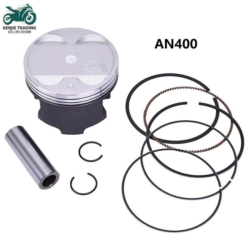 83mm 83.25mm 83.50mm 83.70mm 84mm STD +25 +50 +75 +100 Pin 20mm Piston Ring For SUZUKI SCOOTER AN400 1999-2000 AN 400 0.25 0.5