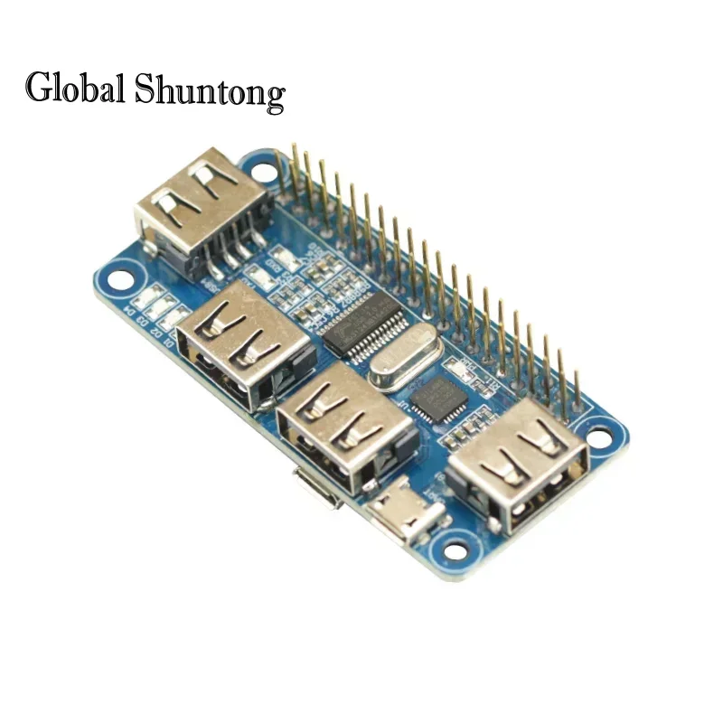 4 porty USB HUB kapelusz dla Raspberry Pi 3/2/Zero W moduł rozszerzeń USB do UART do debugowania szeregowego kompatybilny z USB2.0/1.0