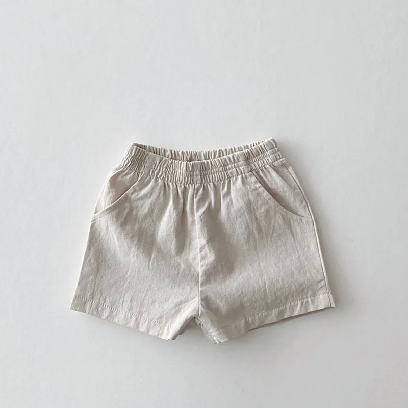 Baby Cotton Shorts 0-3 Years Summer Infant Boy Girl Plaid Casual Shorts Fashion Loose Sports Shorts Toddler Versatile Clothes 5