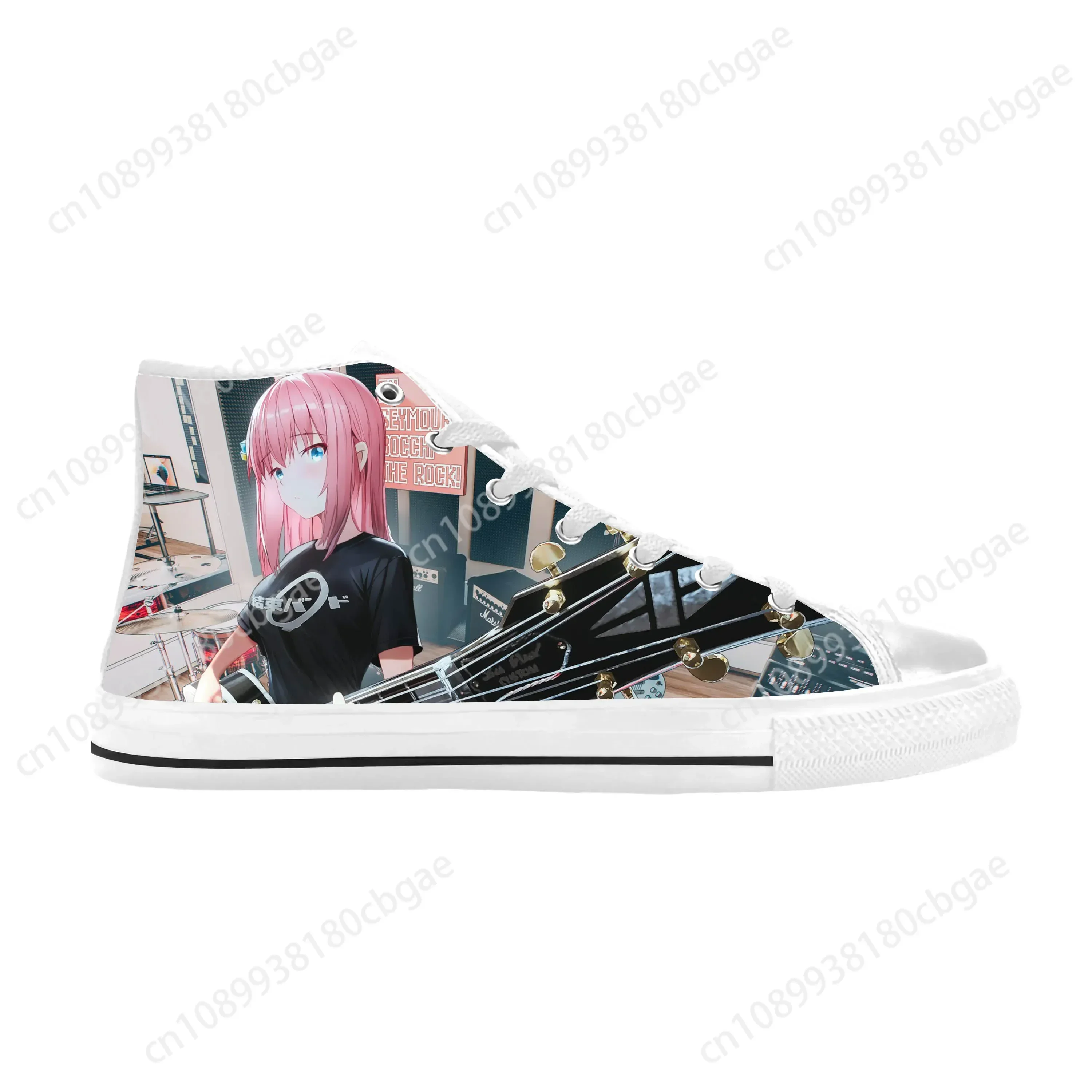 

Gotoh Hitori Bocchi the Rock Anime Cartoon Manga Casual Cloth Shoes High Top Comfortable Breathable 3D Print Men Women Sneakers