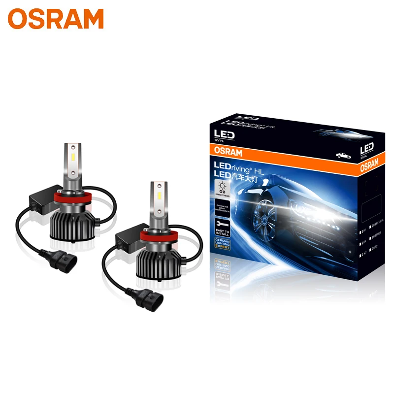Osram-超高輝度車のヘッドライト,LEDランプ,自動電球,DHL配送,hb3,9005,hb4,9006, 12v,50w,4000lm,6000k,白,2個