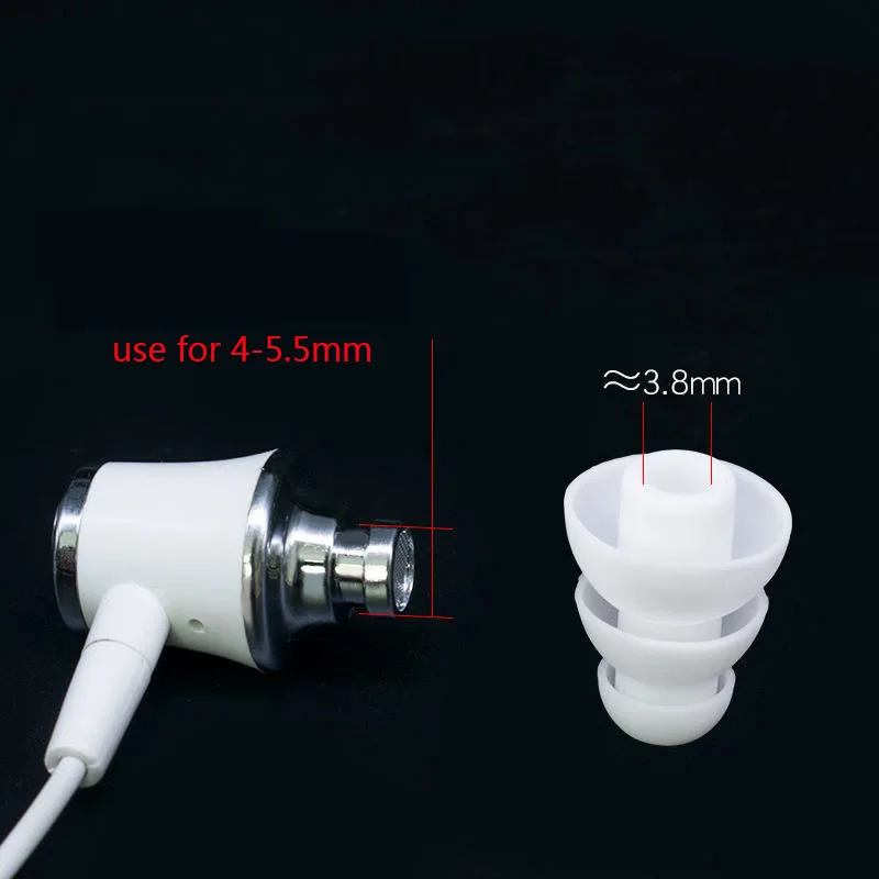 سماعات أذن سيليكون ثلاثية الطبقات ، 30 قطعة/15 زوجًا ، سماعات أذن ، بالجملة