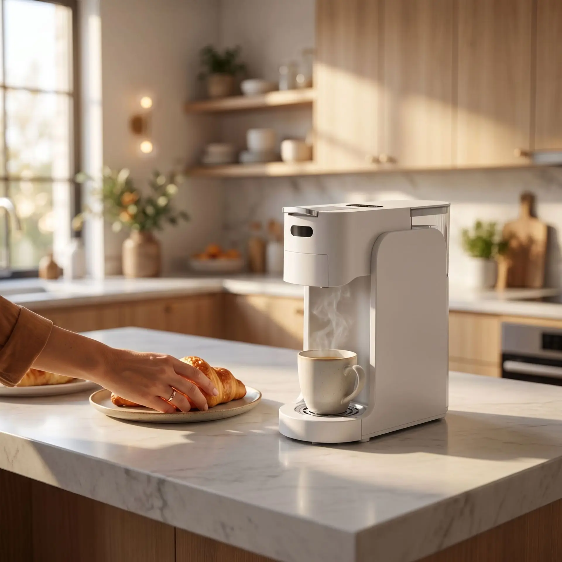 Fully Automatic Espresso Capsule Brewer Multi Functional Household Compact High Pressure Coffee Maker