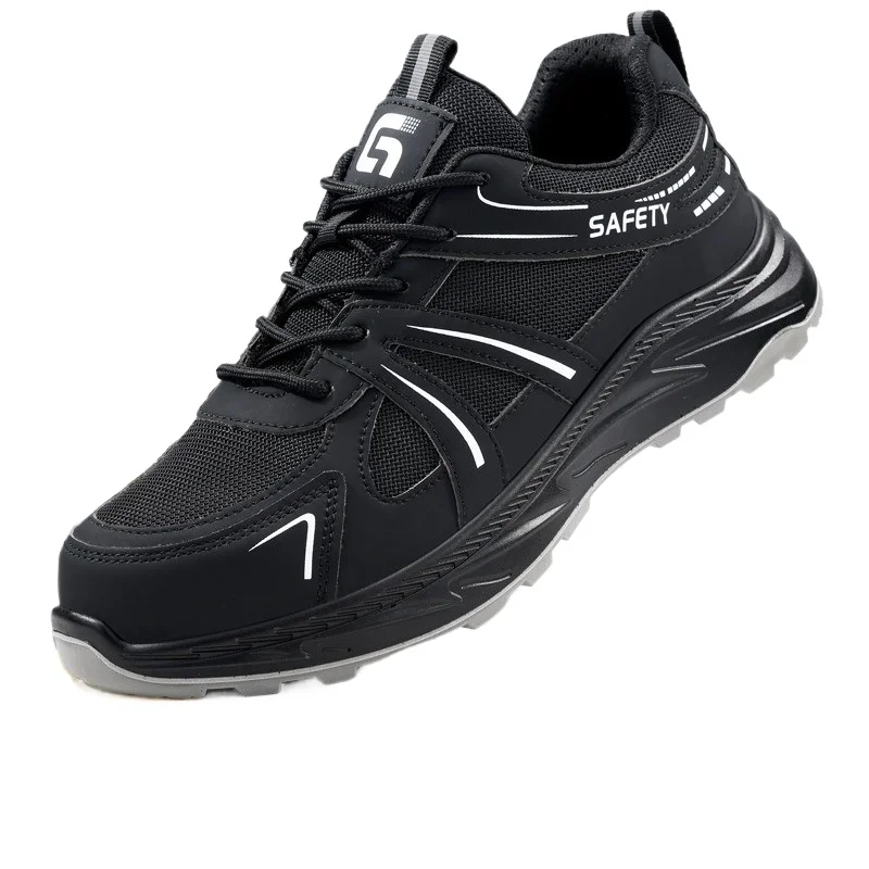 

Мужская защитная обувь со стальным носком, противоударные кроссовки, защитная рабочая обувь, дышащая обувь для защиты труда