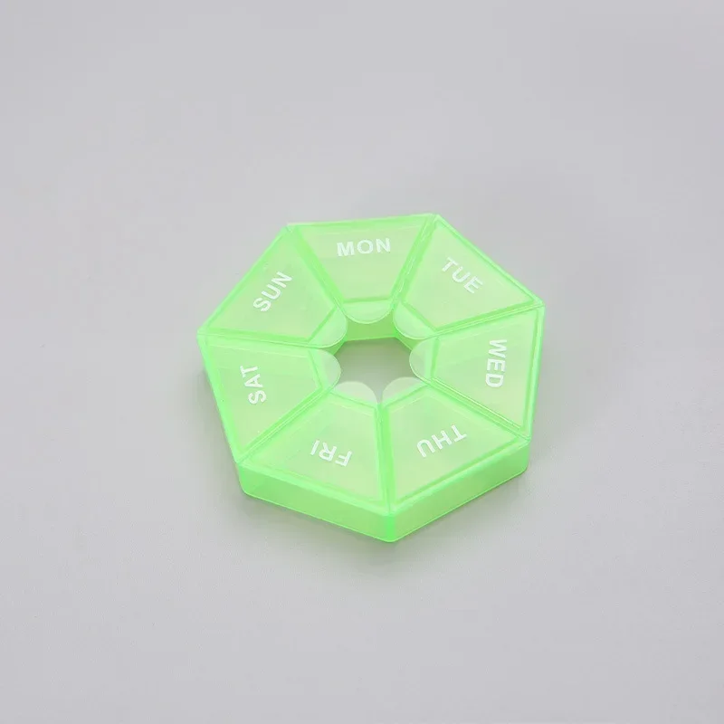 Nieuwe 7 Dagen Pillendoosje Wekelijkse Tablethouder Draagbare Reizen Mini Kleine Pillendoosje Pillendoosjes Organizer Container