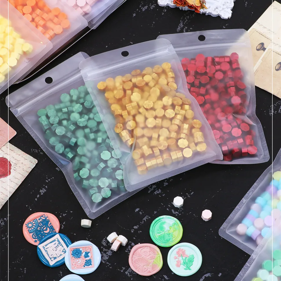 200 قطعة المثمن ختم الشمع الخرز لختم الشمع لبطاقات سكرابوكينغ المغلفات دعوات الزفاف تغليف الهدايا #4