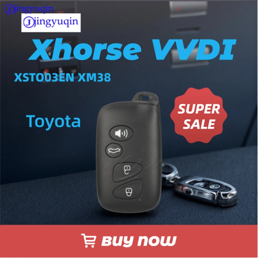 

jingyuqin Xhorse VVDI XSTO03EN XM38 Series Remote Key Tool For Toyota Style Global Version Universal Car Key Fob Smart Keyless